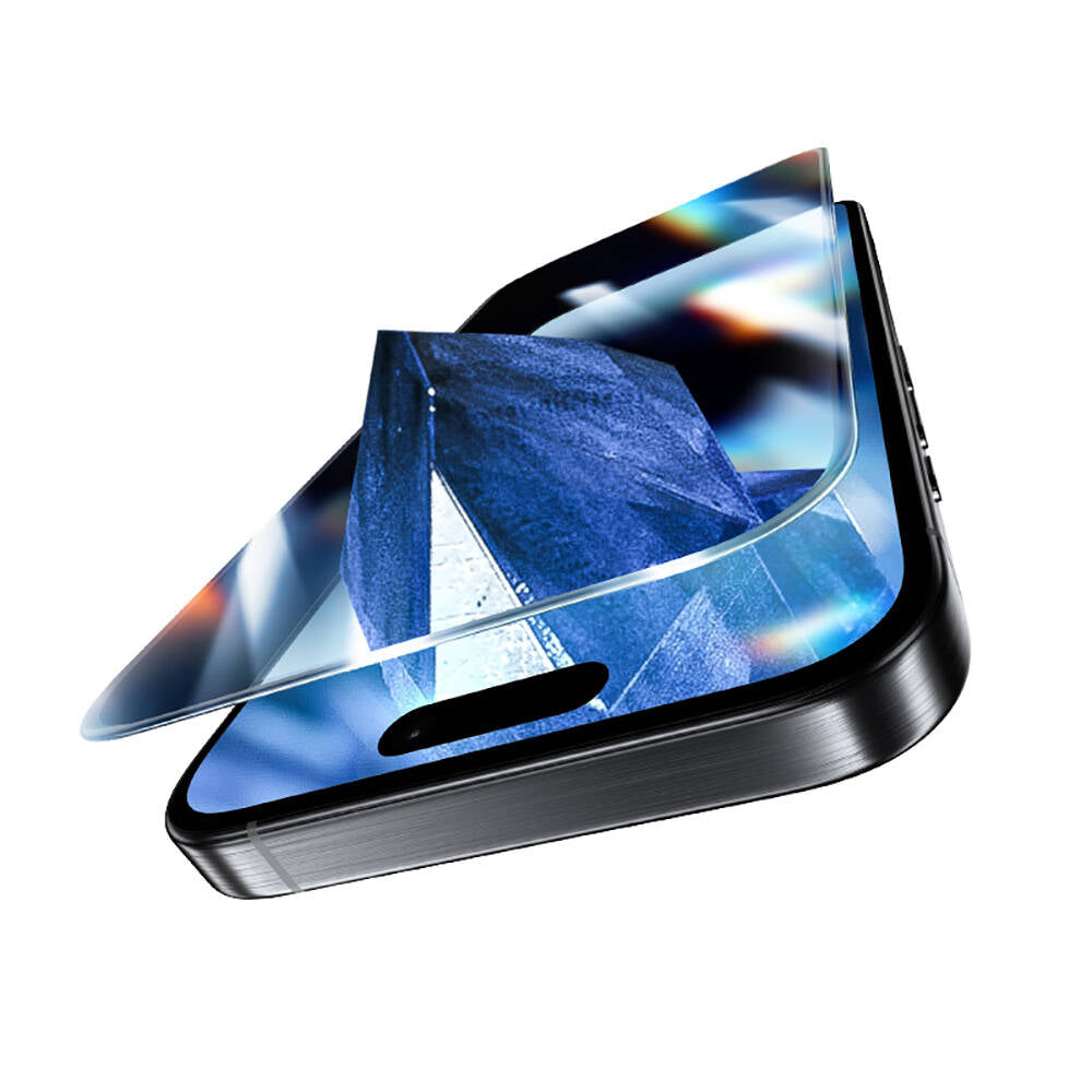 Benks Glass Warrior iPhone 16 Pro Safir Coating 0.3mm Cam Ekran Koruyucu + Kolay Uygulama Aparatı Benks Glass Warrior iPhone 16 Pro Safir Coating 0.3mm Cam Ekran Koruyucu + Kolay Uygulama Aparatı